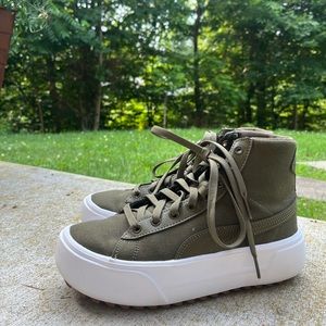 Puma platform high top sneakers